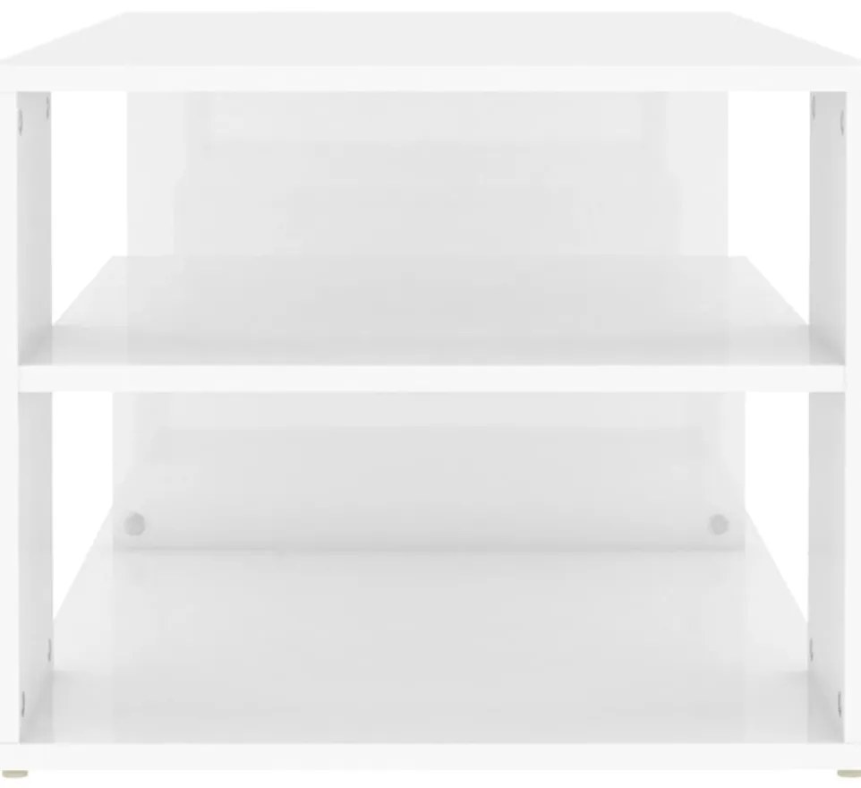 Mesa de centro 100x50x40 cm derivados madeira branco brilhante
