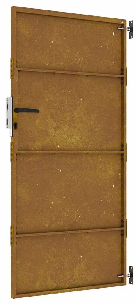 Portão de jardim 85x175 cm aço corten