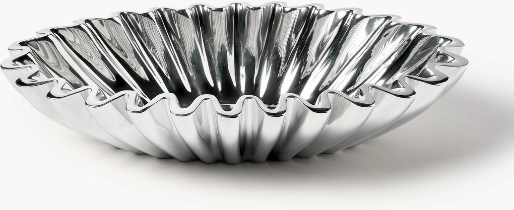 Taça decorativa oval em metal Santorini, L 35 cm
