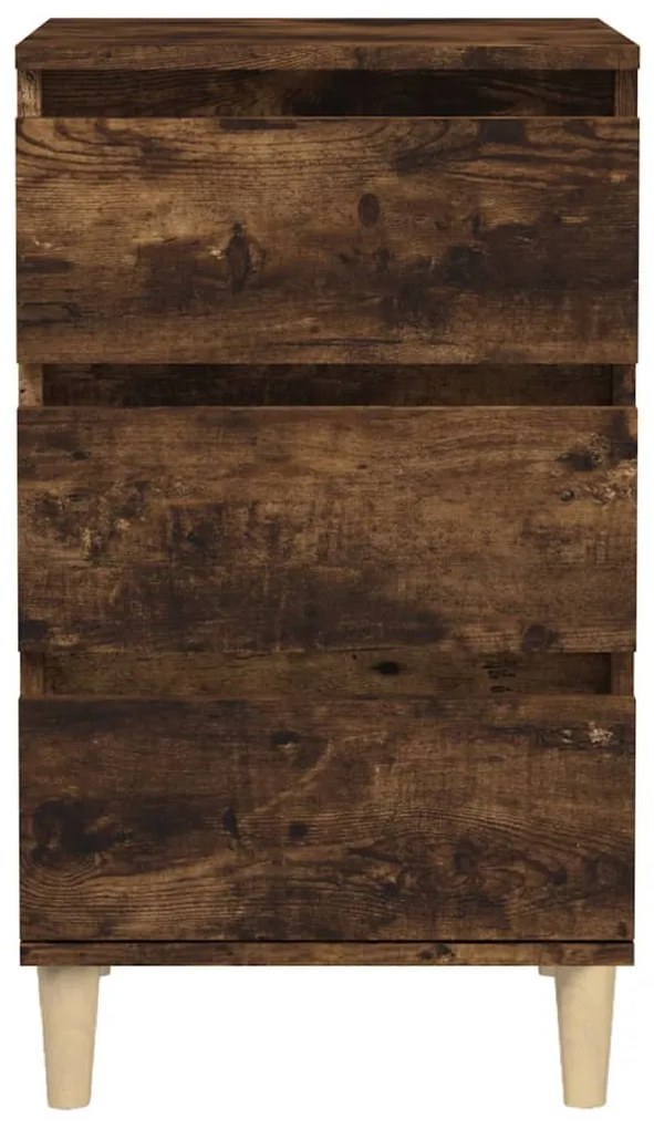Mesa cabeceira 40x35x70 cm derivados madeira carvalho fumado