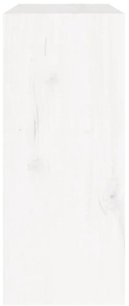 Estante/divisória 60x30x71,5 cm madeira de pinho maciça branco