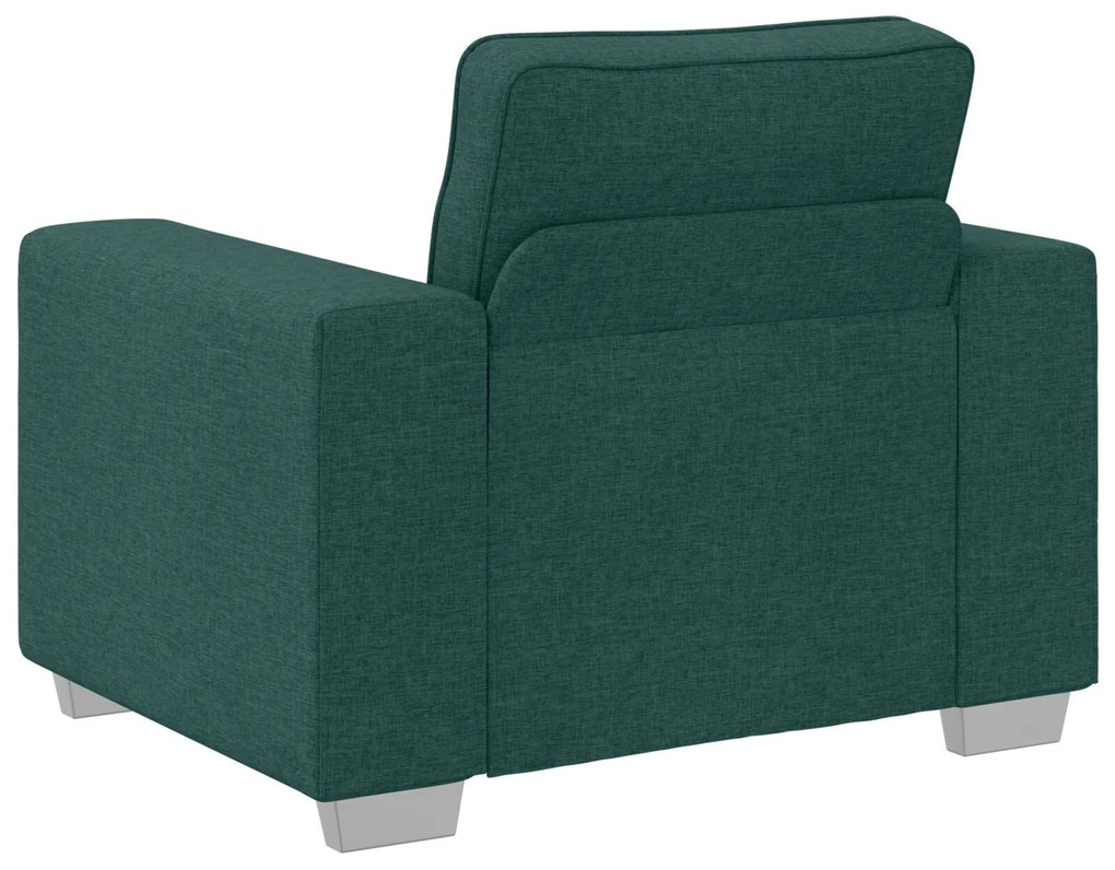 Poltrona vidaXL Verde Escuro 59 cm em Tecido