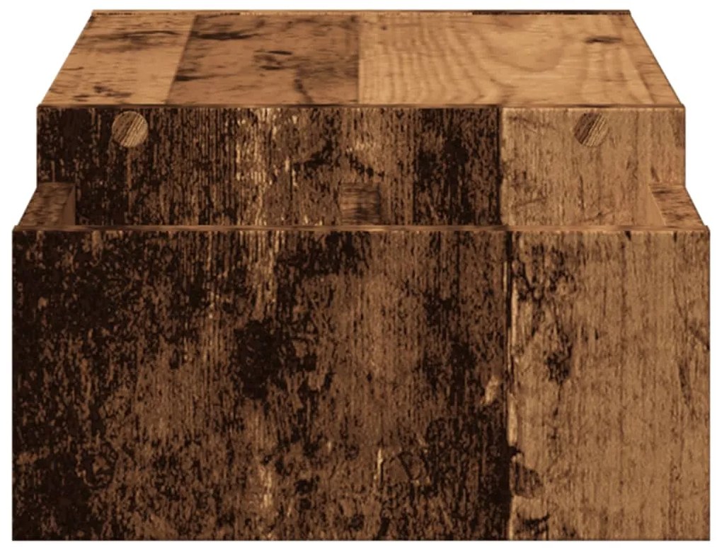 Suporte monitor c/ arrumação derivados de madeira madeira velha