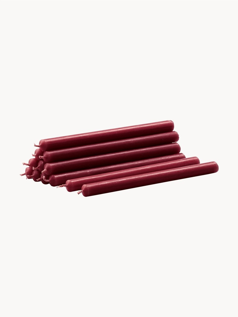 Velas finas compridas Stoff Nagel, conjunto de 12