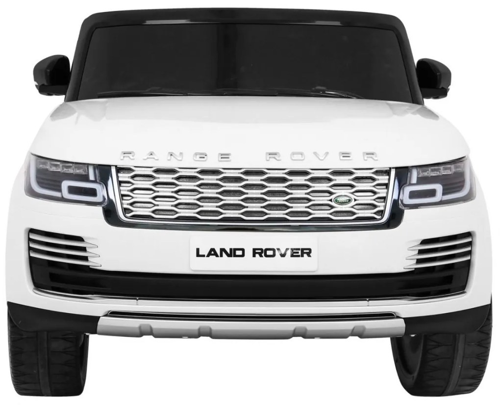 Carro elétrico para Crianças 2 Lugares Range Rover HSE 2x12V 4x4 Rodas Espuma EVA, assento couro ecológico Branco