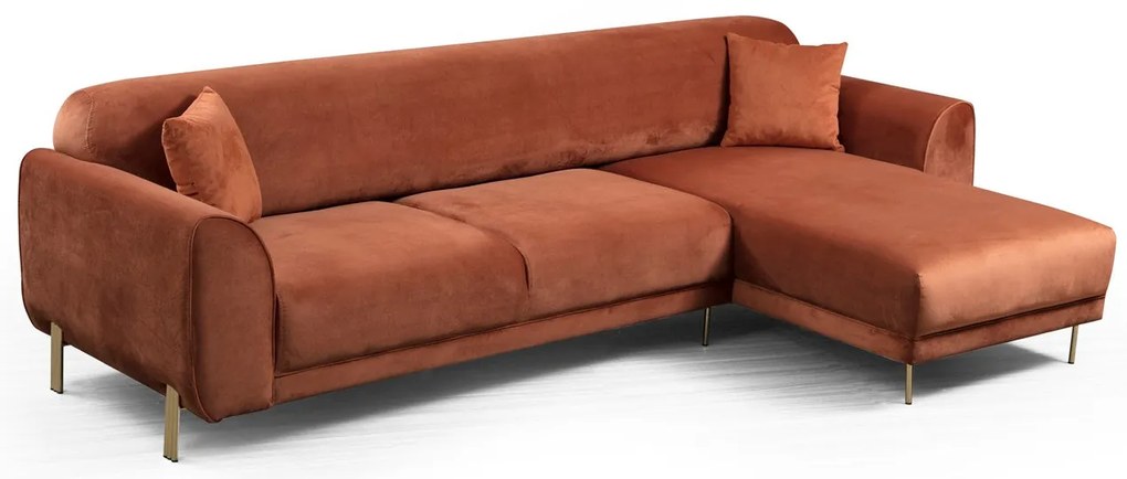 Sofá-Cama de Canto Image Corner – Canela – 287 x 169 cm