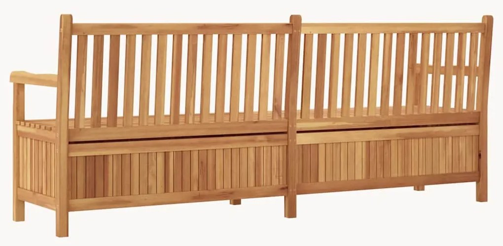Banco de Armazenamento para Jardim Castanho 228 x 60 x 90 cm