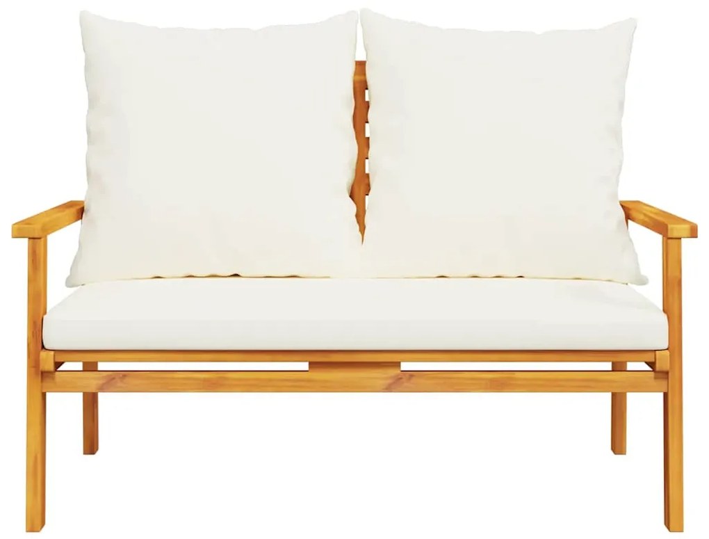 Conjunto de jardim com almofadão madeira de acácia maciça