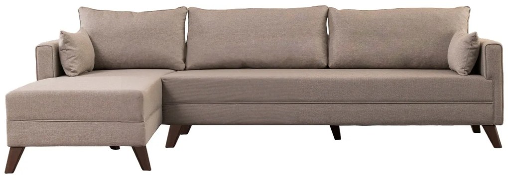 Sofá de Canto Bella – Creme – 275x85x165 cm