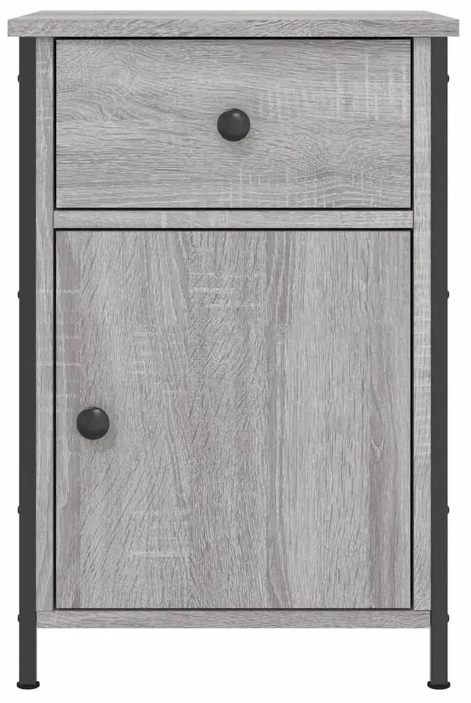 Mesa de cabeceira 40x42x60 cm derivados madeira cinzento sonoma