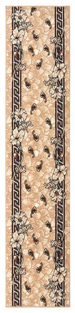 vidaXL Passadeira 100x500 cm polipropileno bege