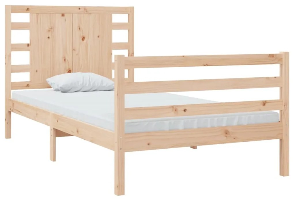 Cama sem colchão 90x200 cm madeira de pinho maciça