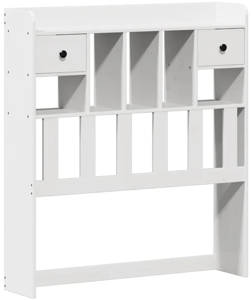 Cama sem colchão 90x190 cm madeira de pinho maciça branco