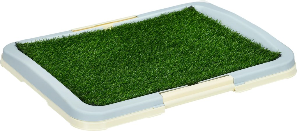 PawHut Resguardo de Treino de Erva com Bandeja Desmontável para Cães para Adestramento 63x48,5x6 cm Multicor | Aosom Portugal