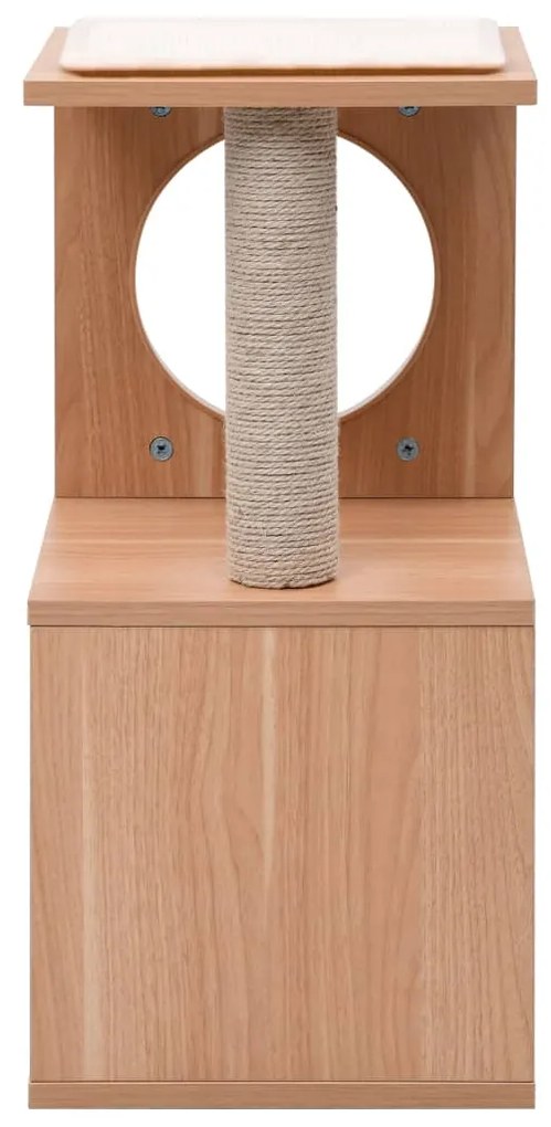 Árvore para gatos com tapete arranhador sisal 60 cm