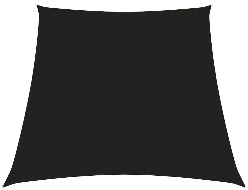 Para-sol estilo vela tecido oxford trapézio 3/4x3 m preto
