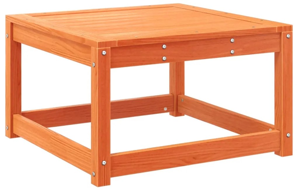 4 pcs conjunto lounge de jardim pinho maciço castanho-mel