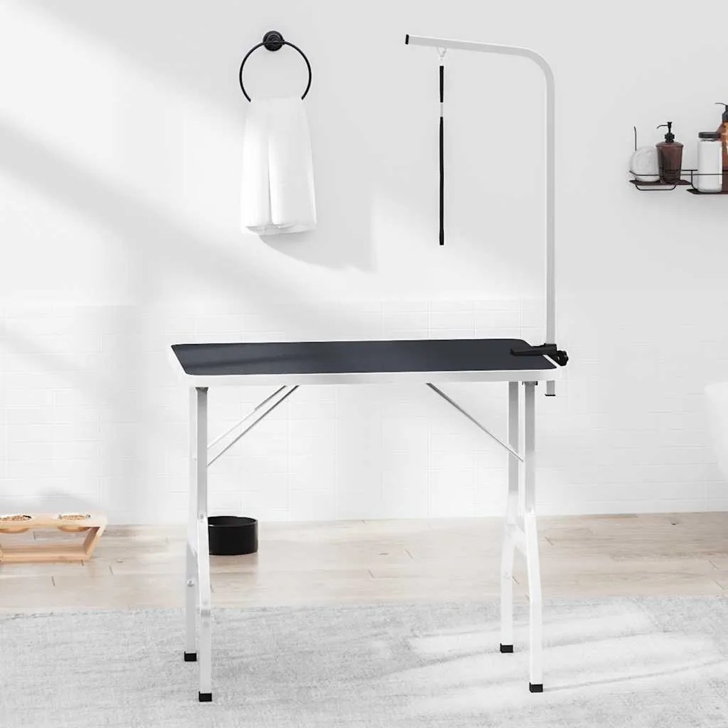 vidaXL Mesa de aliciamento com um laço ajustável, p/ cão, gato