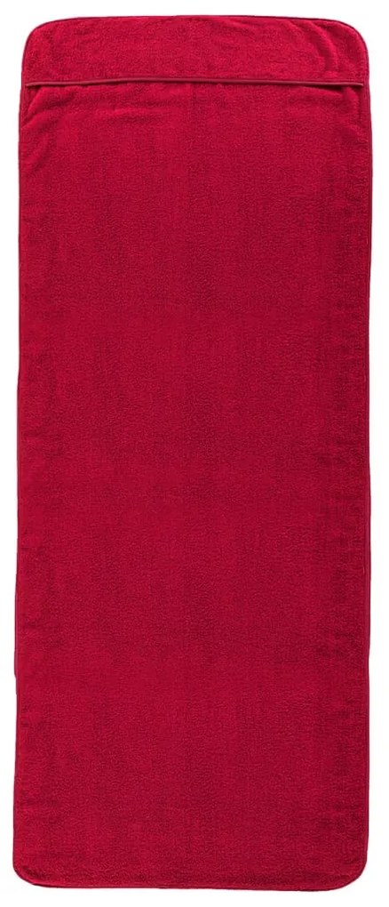 Toalhas de praia 4 pcs 60x135 cm tecido 400 GSM bordô