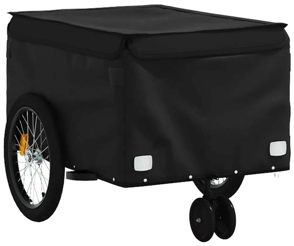 Reboque para bicicleta 30 kg ferro preto