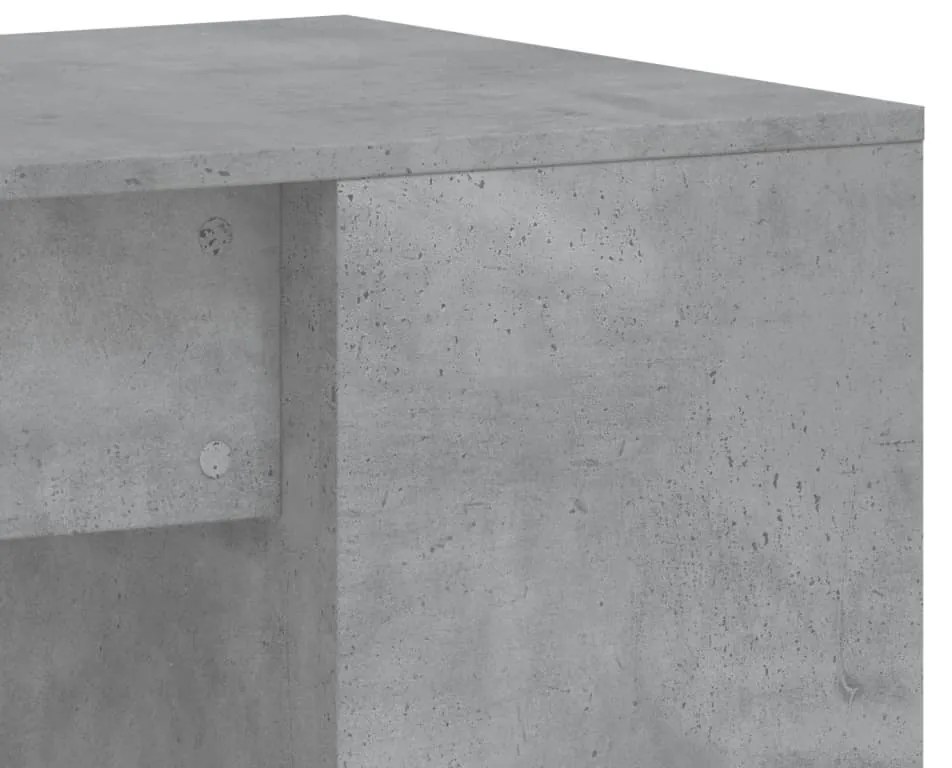 Secretária 102x50x75 cm derivados de madeira cinzento cimento
