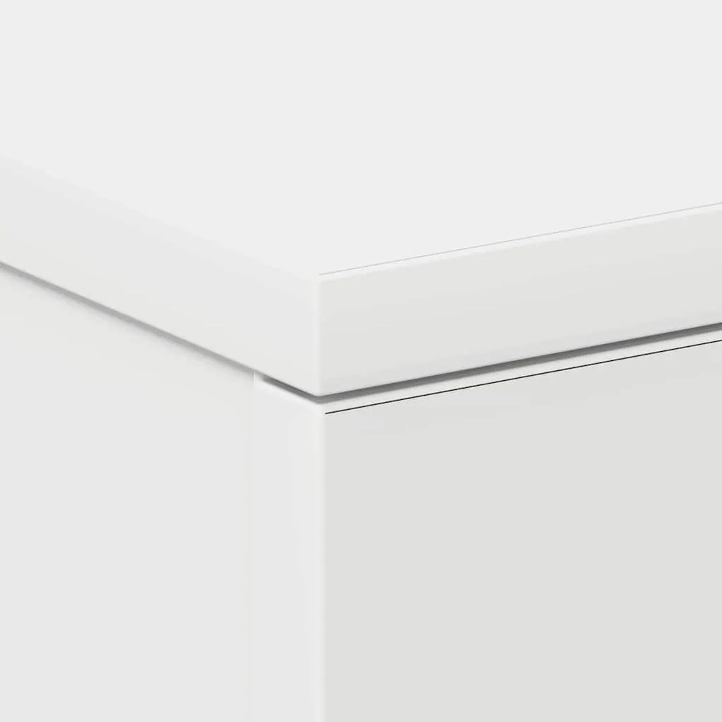 Mesa de cabeceira 38x35x56 cm derivados de madeira branco