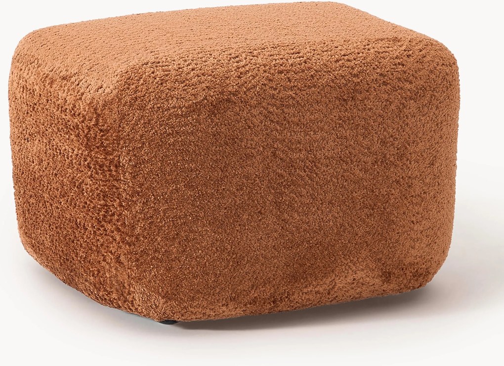 Pufe em teddy-bouclé Wolke