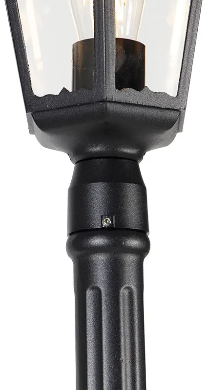 Lanterna de exterior inteligente preta 200 cm IP44 com Wifi ST64 - Havana