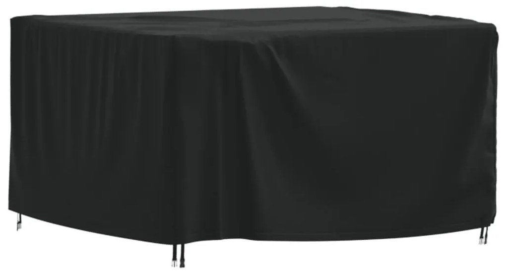 vidaXL Capa para mobiliário de jardim 125x125x74 cm 420D oxford preto