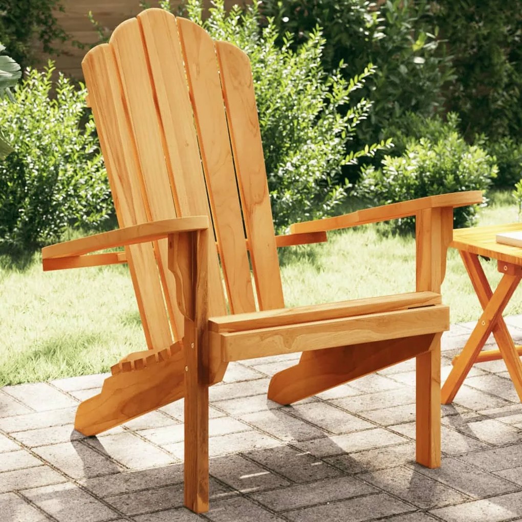 vidaXL Cadeira de jardim Adirondack 77x78x95 cm madeira de teca maciça