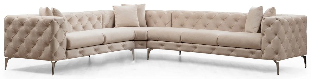 Sofá de Canto Como – Ecru – 310x70x270 cm