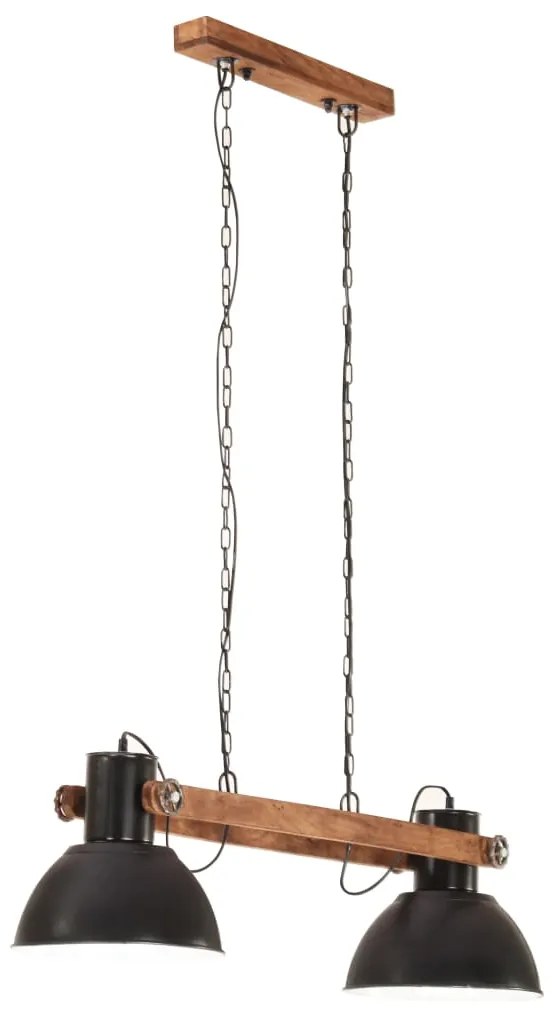 Candeeiro suspenso industrial 25 W 109 cm E27 preto