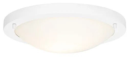 Candeeiro de teto moderno branco 31 cm IP44 - Yuma Moderno