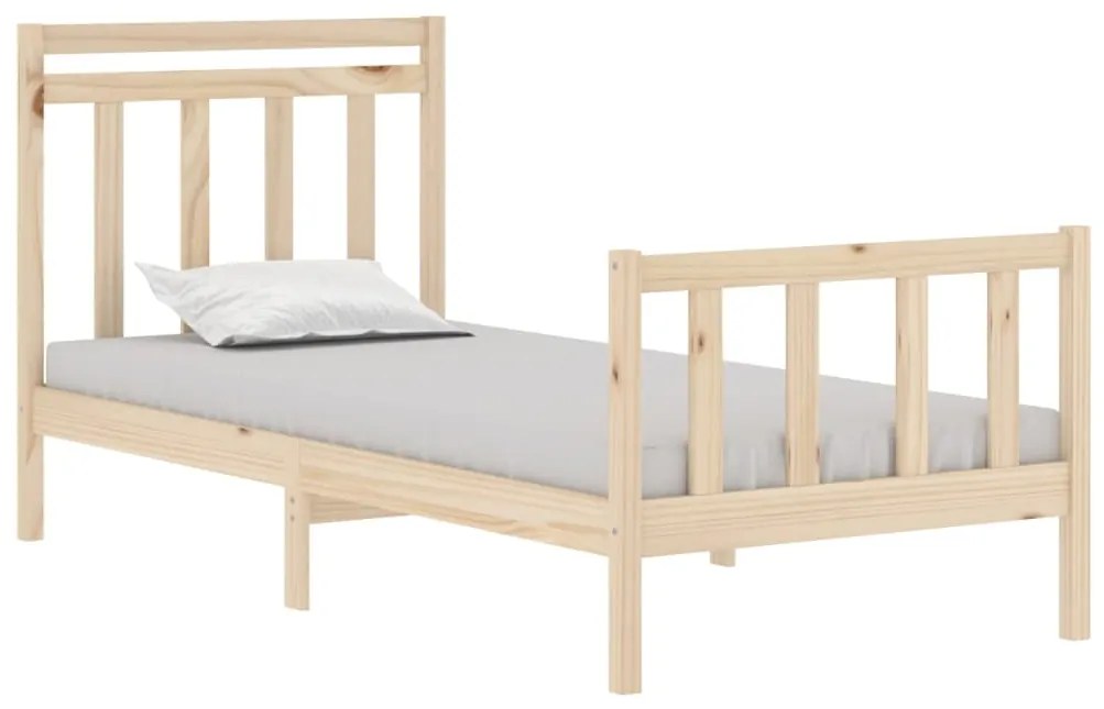 Estrutura de cama solteiro 90x190 cm madeira maciça