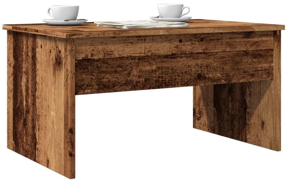 Mesa de centro 80x50,5x41,5 cm derivados madeira madeira velha