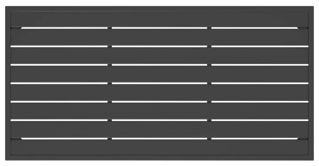 Mesa de centro de jardim 110x55x35 cm aço antracite