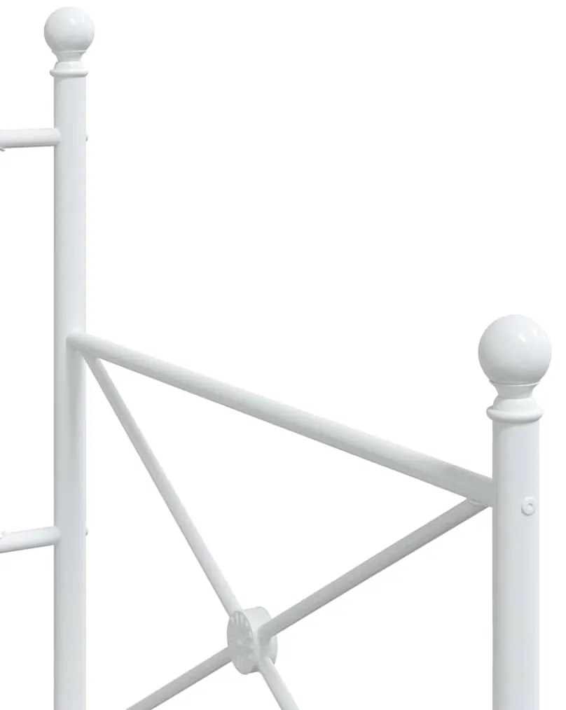 Cama de Dia sem Colchão 90x200 cm aço branco