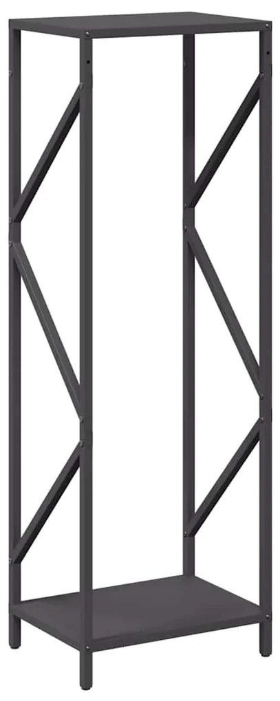 Suporte para lenha 34x25x100 cm aço laminado a frio preto