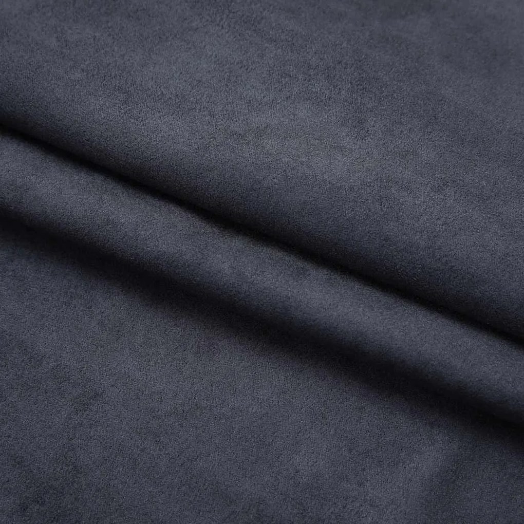 Cortinas blackout com ganchos 2 pcs 140x225 cm antracite