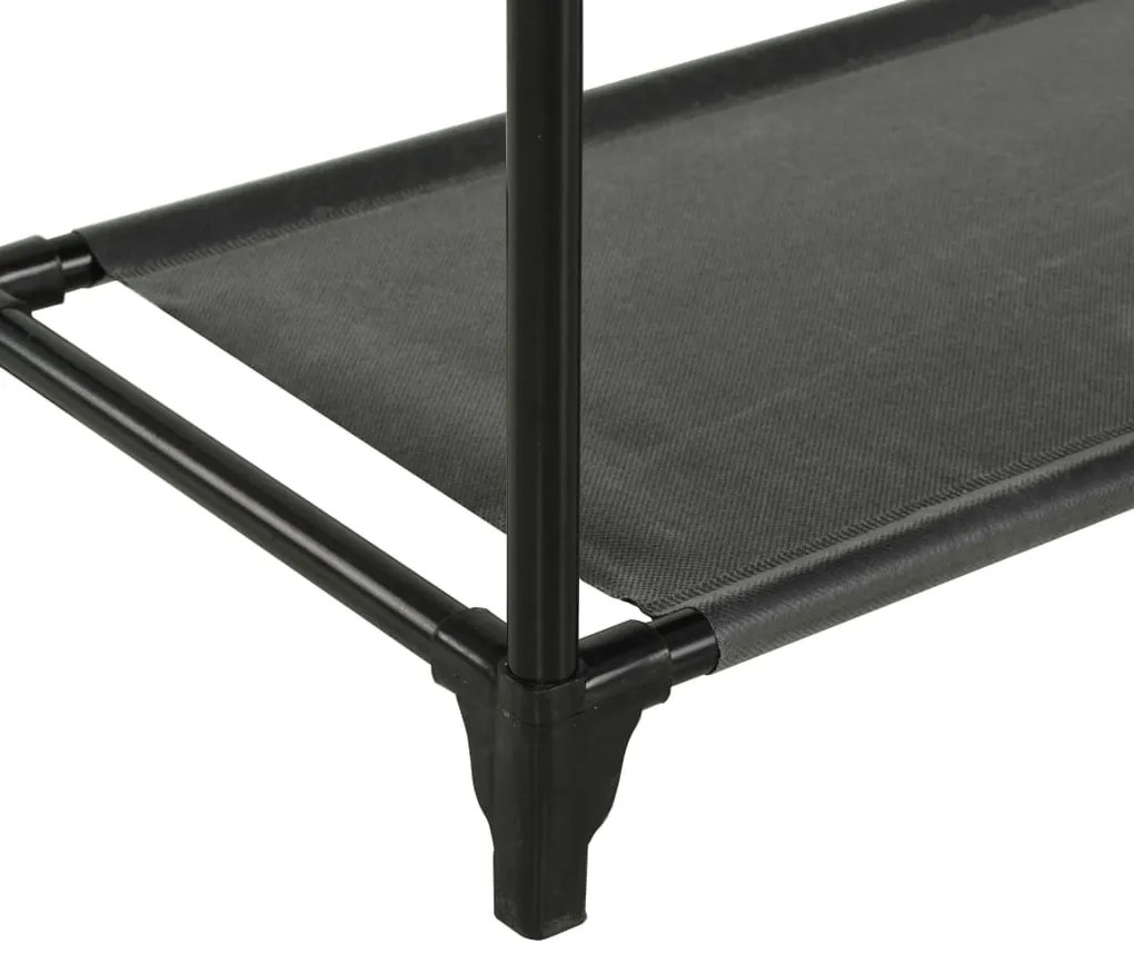 Suporte para roupas aço e tecido não tecido 55x28,5x175cm preto