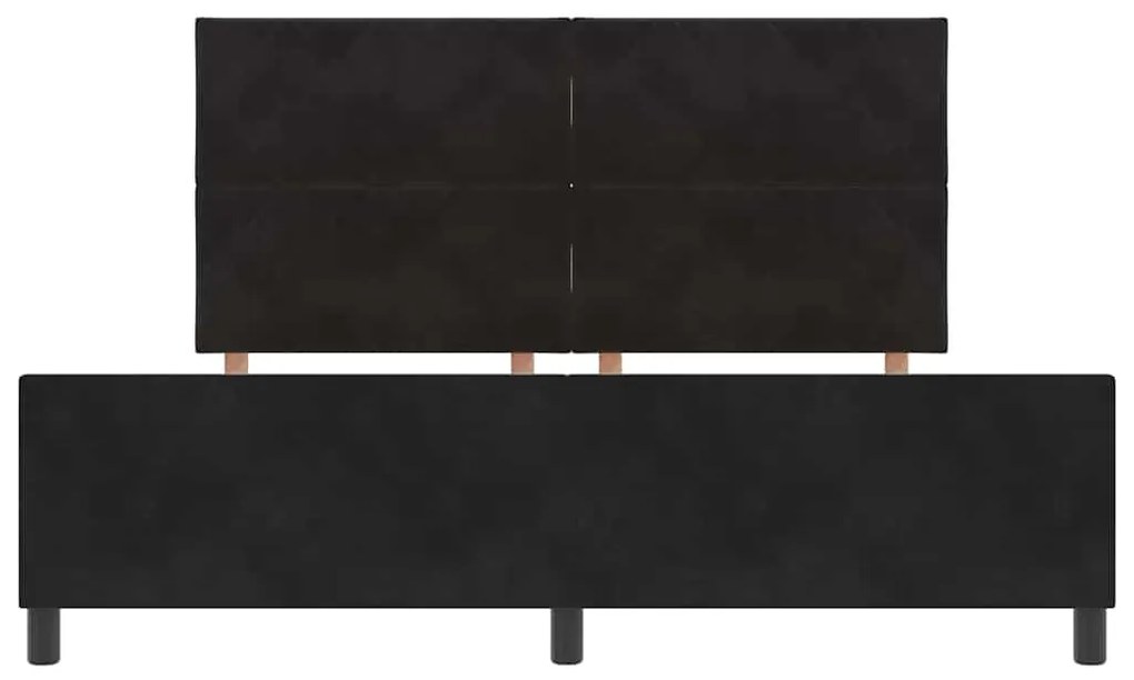 Estrutura de Cama vidaXL Preta 180x200 cm Veludo