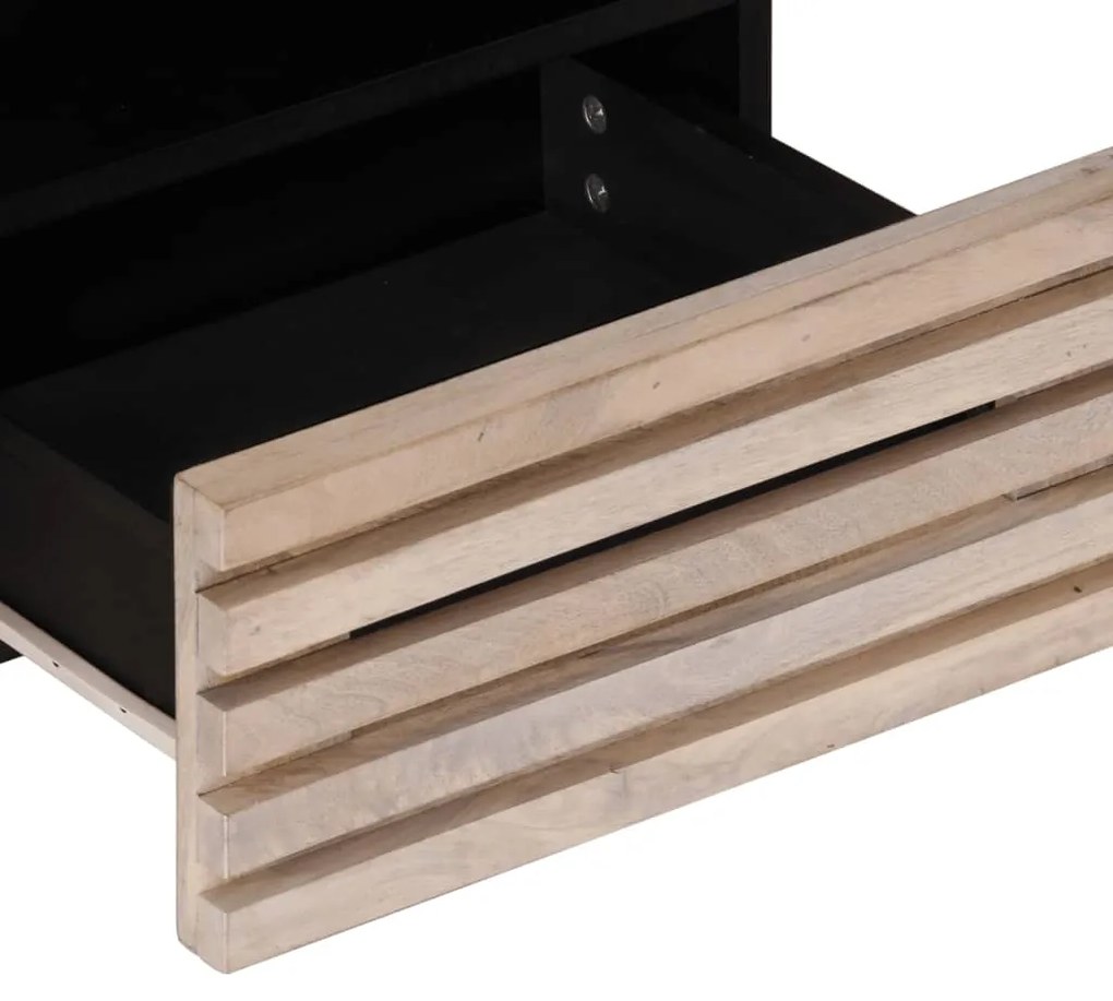 Mesa de centro 80x55x40 cm madeira de mangueira maciça