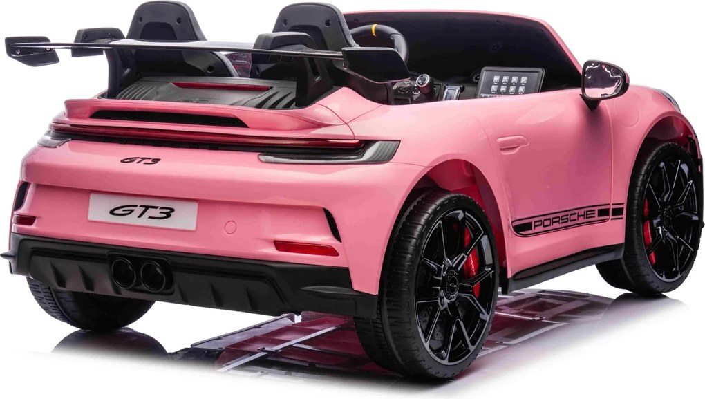 Carro elétrico para crianças Porsche 911 24V 4x4, 2 lugares, controlo remoto, entrada USB/AUX, motores de 200W, bateria de lítio, luzes LED licença OR