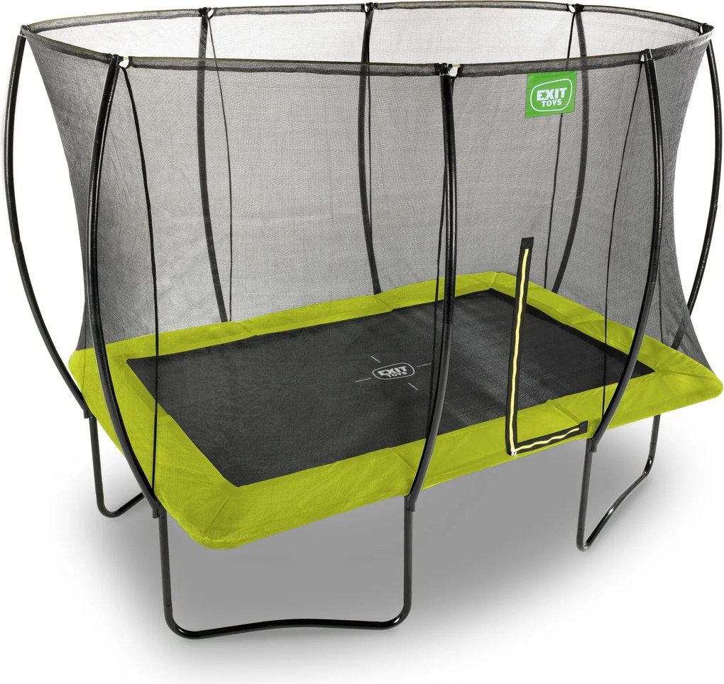 Trampolim retangular Silhouette 244 x 366 cm - verde