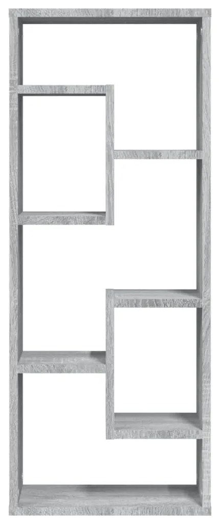 Estante 36x16x90 cm derivados de madeira cinzento sonoma