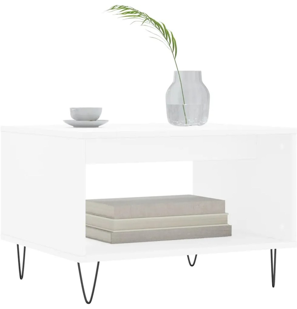 Mesa de centro 60x50x40 cm derivados de madeira branco