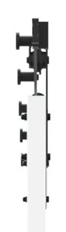 Porta Deslizante vidaXL com Kit de Hardware Branca 78x202 cm Madeira S