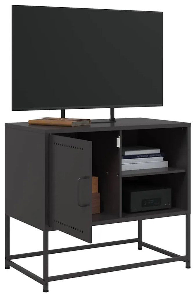 Móvel de TV 68x39x60,5 cm aço preto