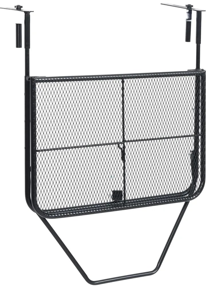 Mesa para varanda 60x40 cm aço preto