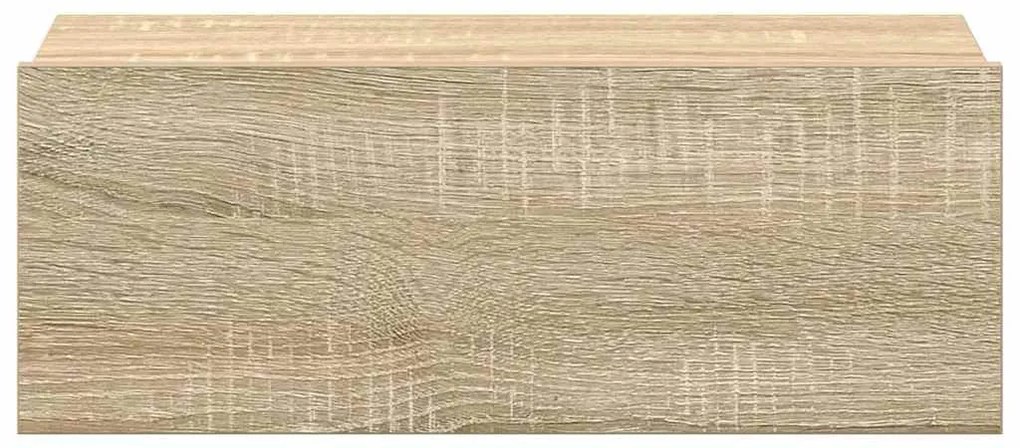 Mesa cabeceira suspensa 2 pcs derivados madeira carvalho sonoma